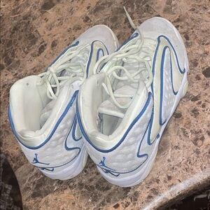 Jordan Women's Sneakers in White and Blue